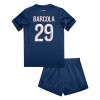 Officiële Voetbalshirt + Korte Broek Paris Saint-Germain Bradley Barcola 29 Thuis 2024-25 - Kids